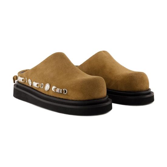 25SS 토가 풀라 레더 클로그 뮬  FTGPW138006T01 brown - TOGA