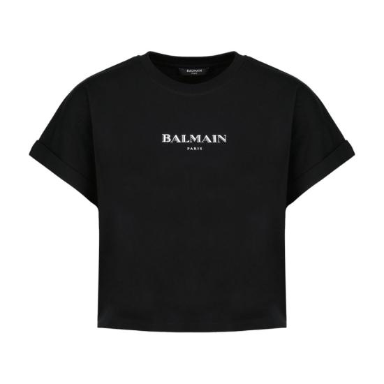 26SS 발망 반팔 티셔츠 FF2EE005BD36 EAB black