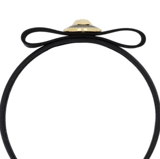 25FW 베르사체 헤어 액세서리 1014906 1A10921 1B00F black - VERSACE