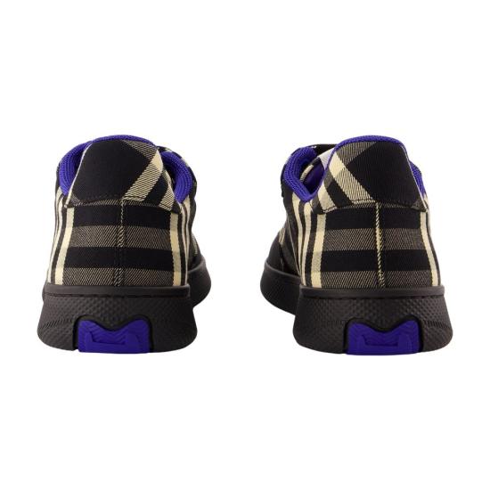  버버리 체크 테라스 스니커즈 8095370 A1003 BLACK - BURBERRY