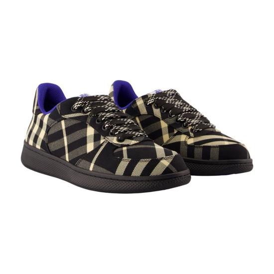  버버리 체크 테라스 스니커즈 8095370 A1003 BLACK - BURBERRY