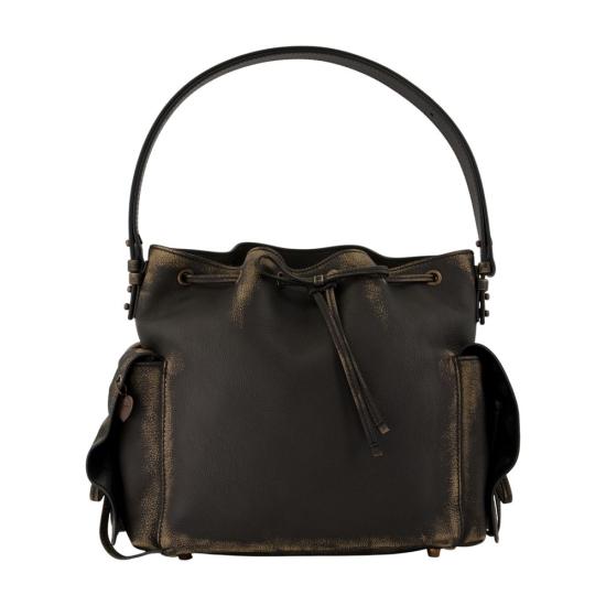 25FW 아크네 스튜디오 멀티포켓 버킷백 A10454 AIP BROWN