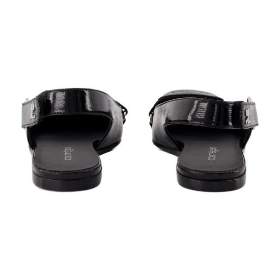 25SS 쿠레쥬 플랫 슈즈 125SCS111VY0003 9999 black - COURREGES