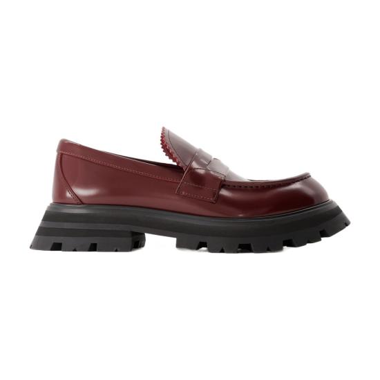  알렉산더 맥퀸 로퍼 666328WIDU06159 burgundy