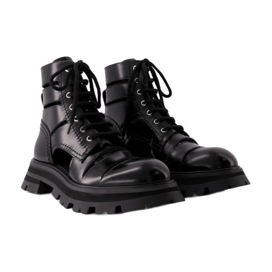  알렉산더 맥퀸 부츠 755644WIDU01000 black - ALEXANDER MCQUEEN