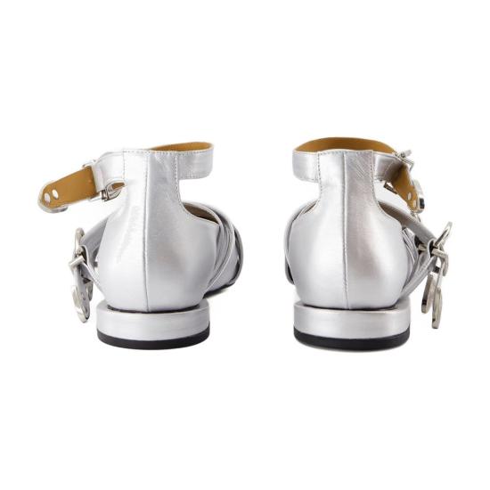 25SS 토가 플랫 슈즈 FTGPWJ92607125 silver - TOGA