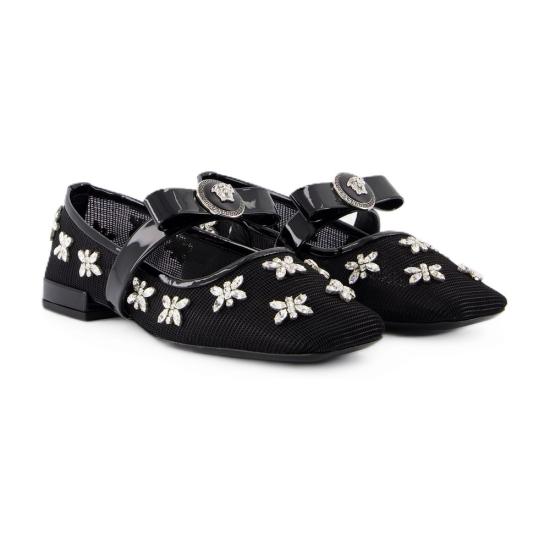 24FW 베르사체 플랫 슈즈 1016073 1A11865 1B00P black - VERSACE