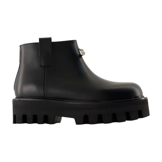 25FW 알렉산더 맥퀸 부츠 826489WIAER1064 BLACK