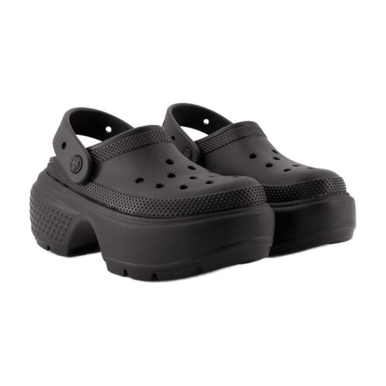  크록스 플랫 슈즈 209347 001 black - CROCS