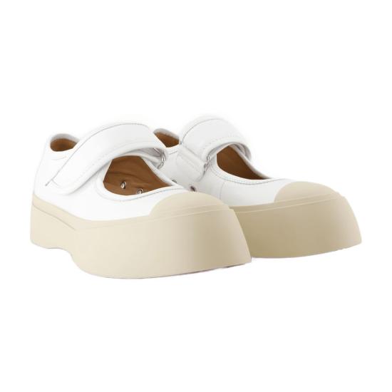 26SS 마르니 플랫 슈즈 SNZW003120 P7226 00W01 white - MARNI