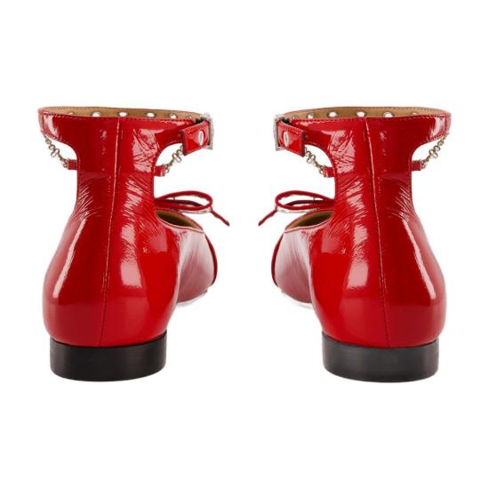 24FW 가니 플랫 슈즈 S2752 474 red - GANNI