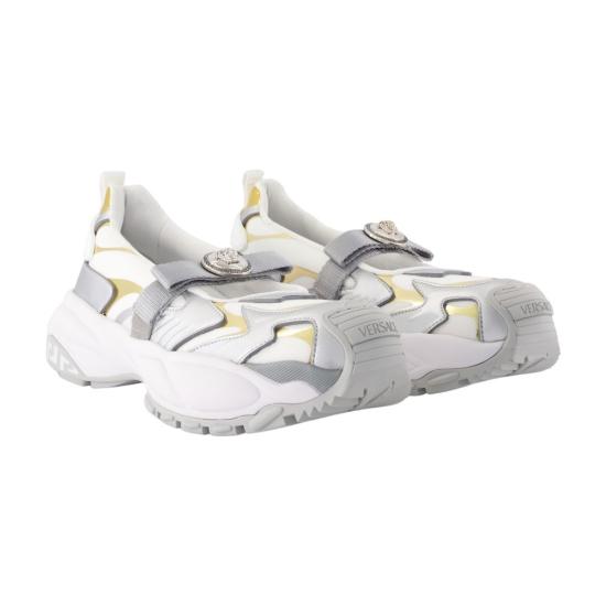 25FW 베르사체 플랫 슈즈 1019275 1A13877 6W690 WHITE - VERSACE