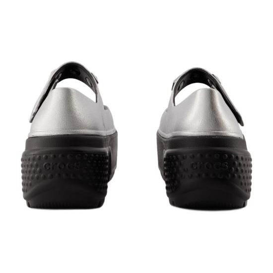  크록스 플랫 슈즈 210437 040 silver - CROCS