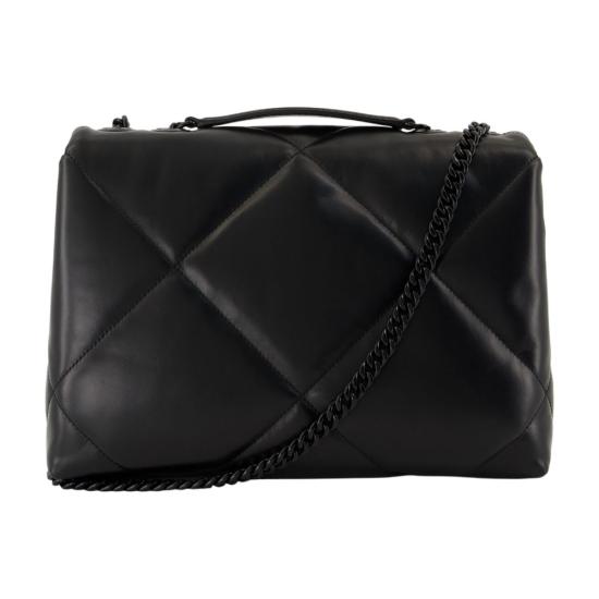 25FW 토리버치 키라 퀼팅 레더 숄더 백 174882 002 BLACK - TORY BURCH