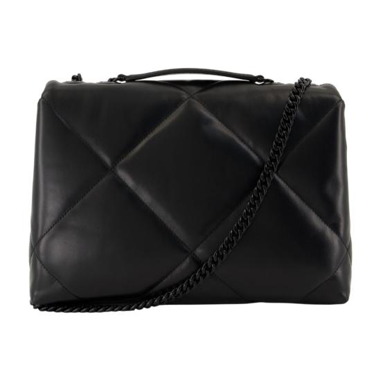 26FW 토리버치 키라 퀼팅 레더 숄더 백 174882 002 black - TORY BURCH