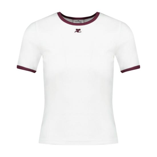 25FW 쿠레쥬 반팔 티셔츠 125JTS017JS0203 B211 white