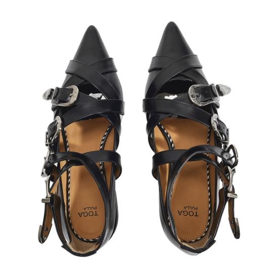 26SS 토가 플랫 슈즈 FTGPWJ92609021 black - TOGA