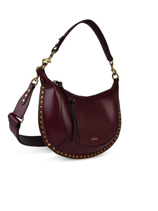 26FW 이자벨마랑 나오코 스터드 레더 백 PP0001FAA1C01M80BY DARK RED - ISABEL MARANT