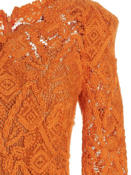  에르마노 설비노 미디 스커트 D412Q322FWR51150 Orange - ERMANNO SCERVINO