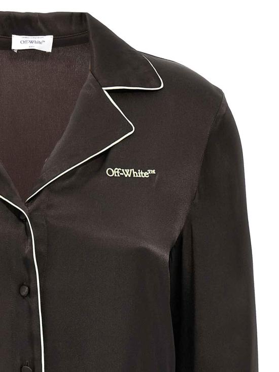  오프화이트 셔츠 OWGE028S25FAB0016G146G14 Black - OFF WHITE