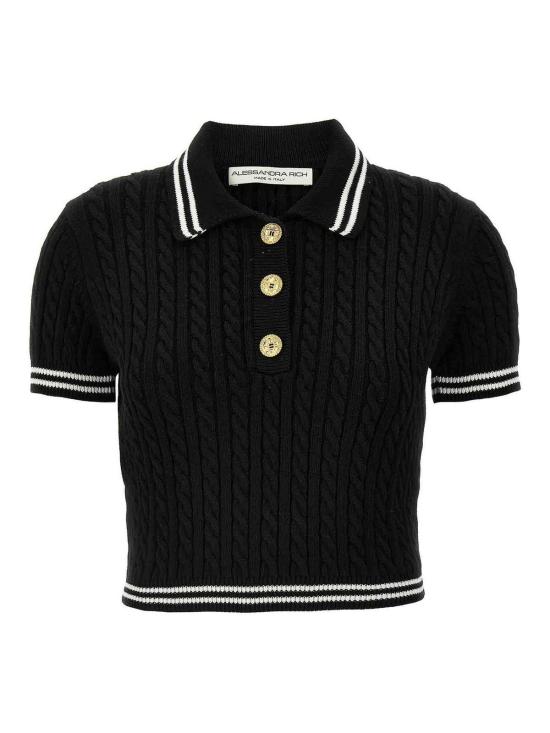 26SS 알레산드라리치 폴로 티셔츠 FABX4080K42640091 Black