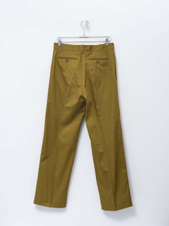  메종키츠네 치노 팬츠 메종 키츠네 릴렉스드 치노 카키 그린p358 - MAISON KITSUNE