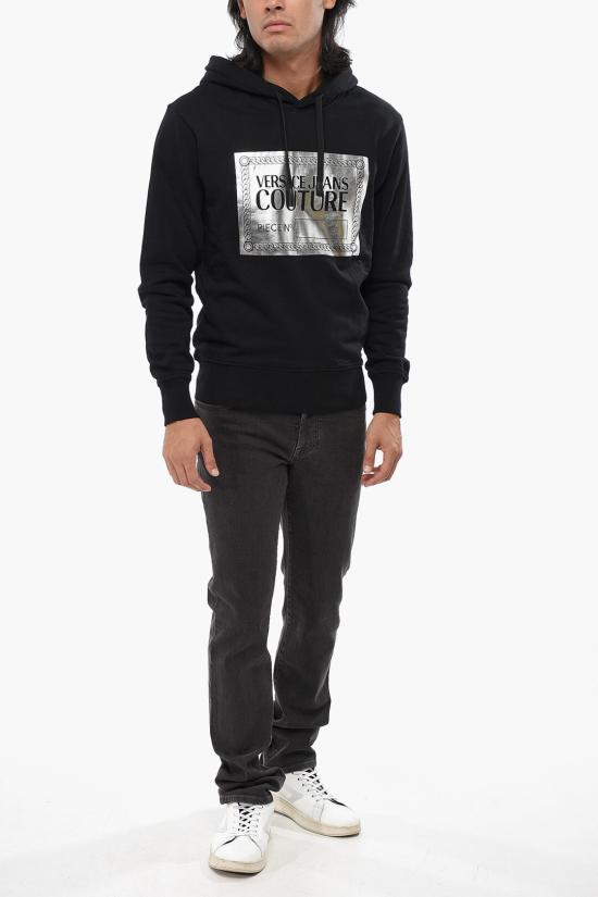  베르사체 후드 티셔츠 73GAIG04 CF00G S89 Black - VERSACE