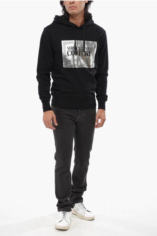  베르사체 후드 티셔츠 73GAIG04 CF00G S89 Black - VERSACE