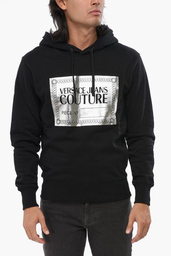  베르사체 후드 티셔츠 73GAIG04 CF00G S89 Black