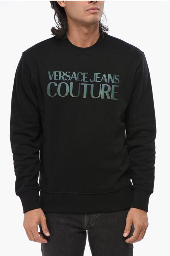  베르사체 긴팔 티셔츠 73GAIT02 CF00T 899 Black