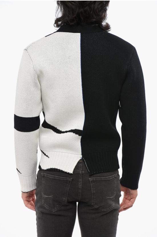  버버리 가디건 8095195C1268 Black White - BURBERRY