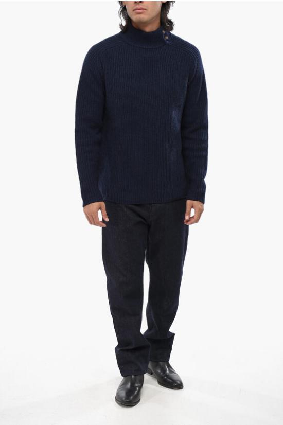  올리버 라투기 터틀넥 U60CWSCOSMOS Blue - OLIVER LATTUGHI