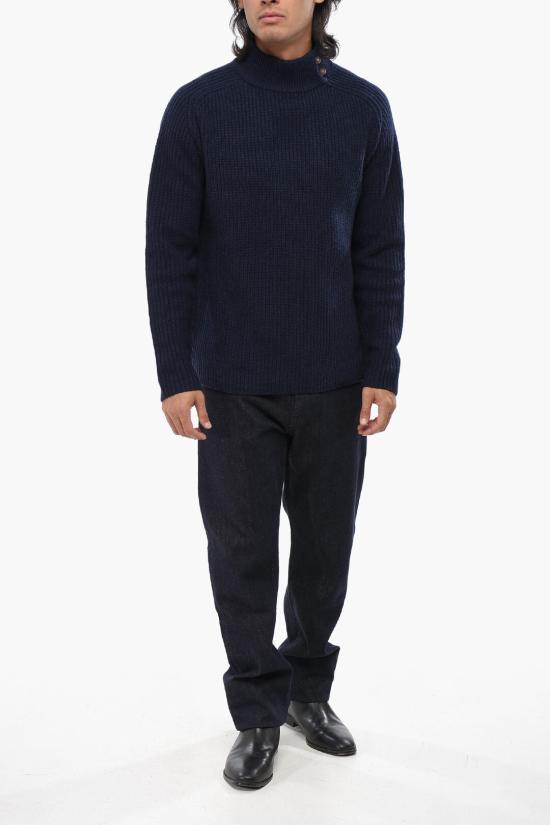  올리버 라투기 터틀넥 U60CWSCOSMOS Blue - OLIVER LATTUGHI