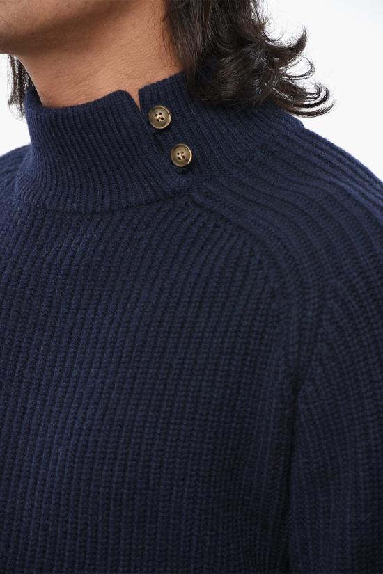  올리버 라투기 터틀넥 U60CWSCOSMOS Blue - OLIVER LATTUGHI