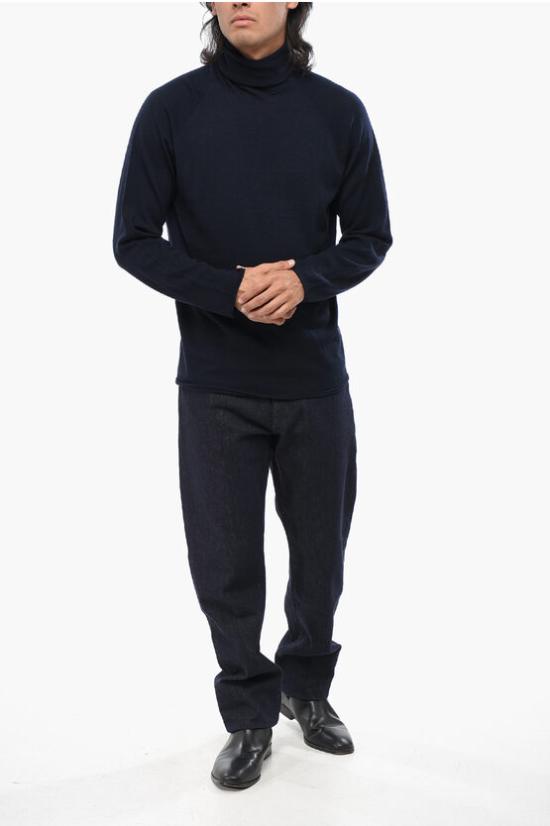  로베르토 콜리나 터틀넥 RA06003 RA0610 Blue - ROBERTO COLLINA