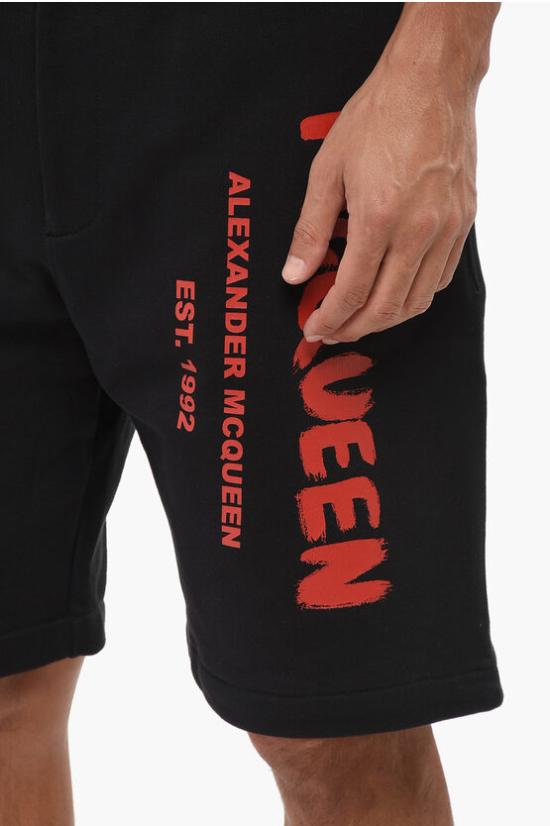  알렉산더 맥퀸 숏팬츠 688717 QTAAB 0509 Black - ALEXANDER MCQUEEN