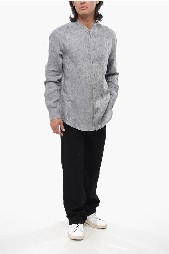  알마니 긴팔 셔츠 D41SMG D10F9 611 Gray - ARMANI