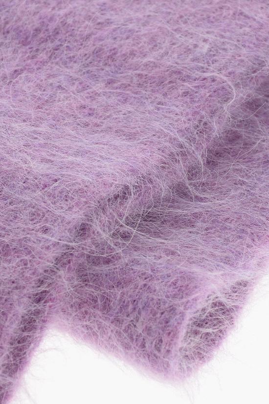  세퍼 알파카 블렌드 프린지 스카프 FW24FUZZYSCARF A0015 Violet - SEFR