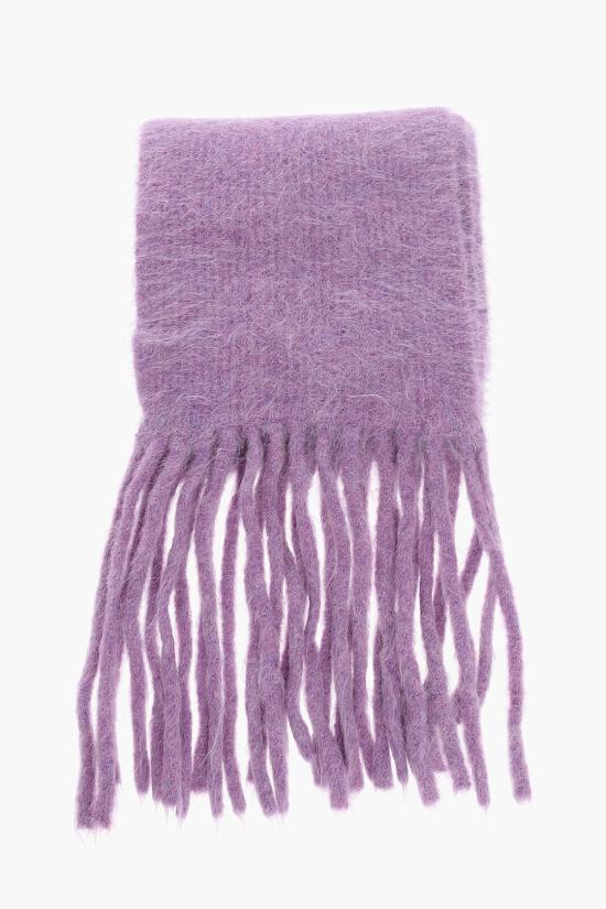  세퍼 알파카 블렌드 프린지 스카프 FW24FUZZYSCARF A0015 Violet - SEFR