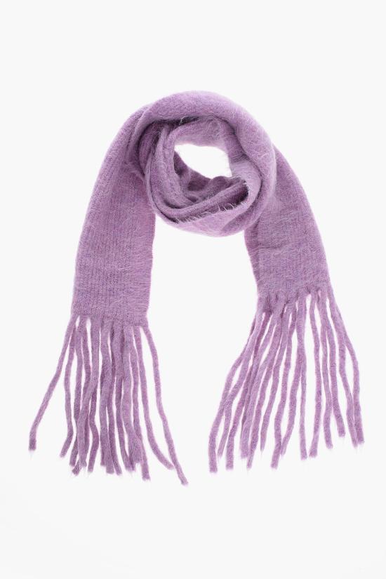 세퍼 알파카 블렌드 프린지 스카프 FW24FUZZYSCARF A0015 Violet