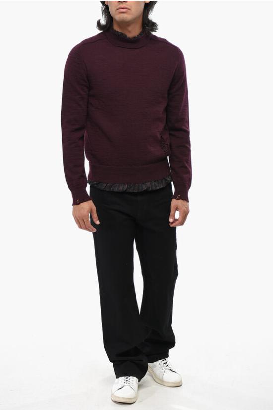  마르지엘라 터틀넥 S50HA1006 S17784 359 Burgundy - MAISON MARGIELA