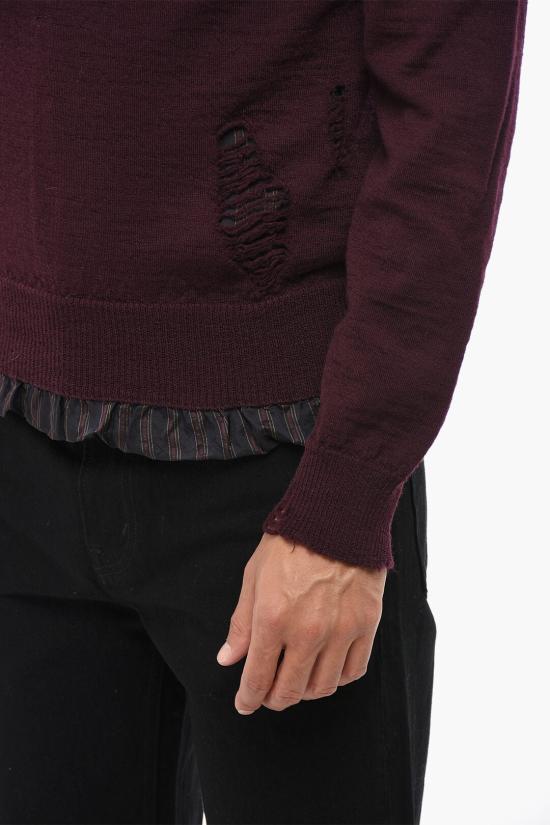  마르지엘라 터틀넥 S50HA1006 S17784 359 Burgundy - MAISON MARGIELA