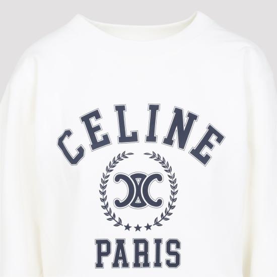 25FW 셀린느 긴팔 티셔츠 RY0DR345F FYW4 WASHED WHITE - CELINE