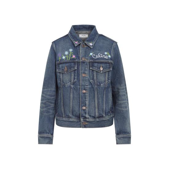 25FW 셀린느 데님 자켓 RV0QQ930F 07DU DARK UNION WASH - CELINE