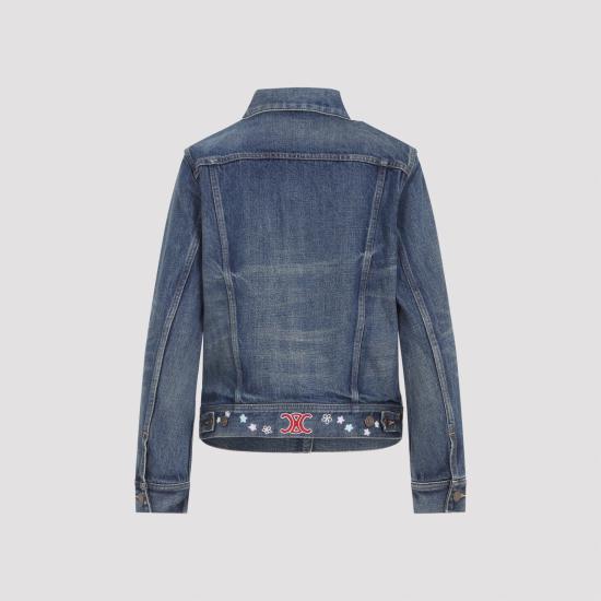 25FW 셀린느 데님 자켓 RV0QQ930F 07DU DARK UNION WASH - CELINE