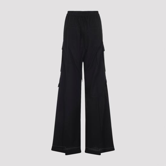 25FW 릭 오웬스 스트레이트 팬츠 RP02E4327 FLW 09 BLACK - RICK OWENS