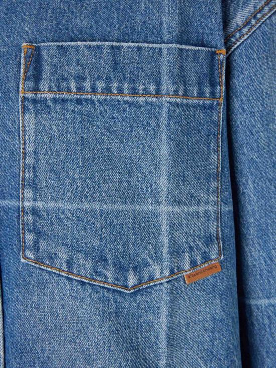 25FW 알렉산더 왕 데님 자켓 4DC4252913 400CVINTAGEMARBLEDBLUE DENIM BLUE - ALEXANDER WANG