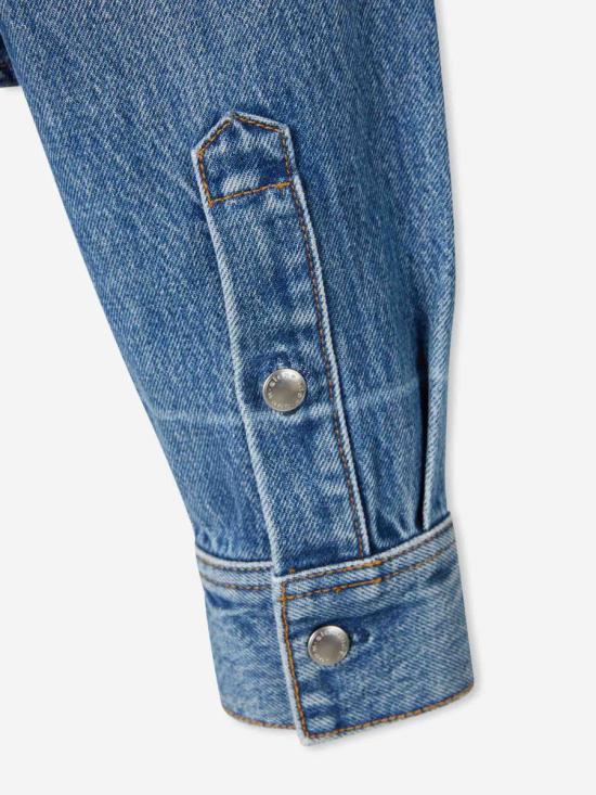 25FW 알렉산더 왕 데님 자켓 4DC4252913 400CVINTAGEMARBLEDBLUE DENIM BLUE - ALEXANDER WANG