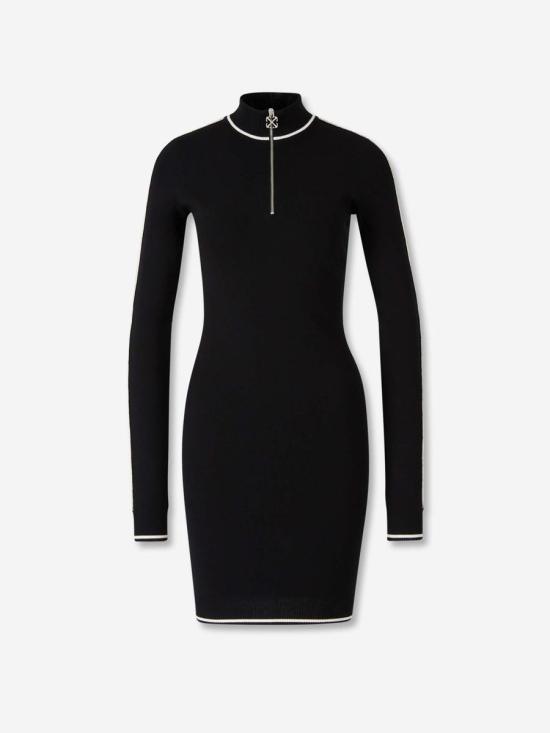 25FW 오프화이트 미디 원피스 2HI12NF25KNI001 1001BLACK WHITE