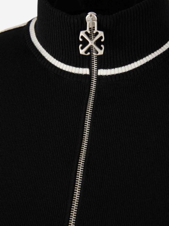 25FW 오프화이트 미디 원피스 2HI12NF25KNI001 1001BLACK WHITE - OFF WHITE